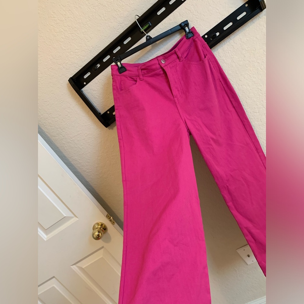 entro Hot Pink Wide-Leg Pants - Picture 5 of 13